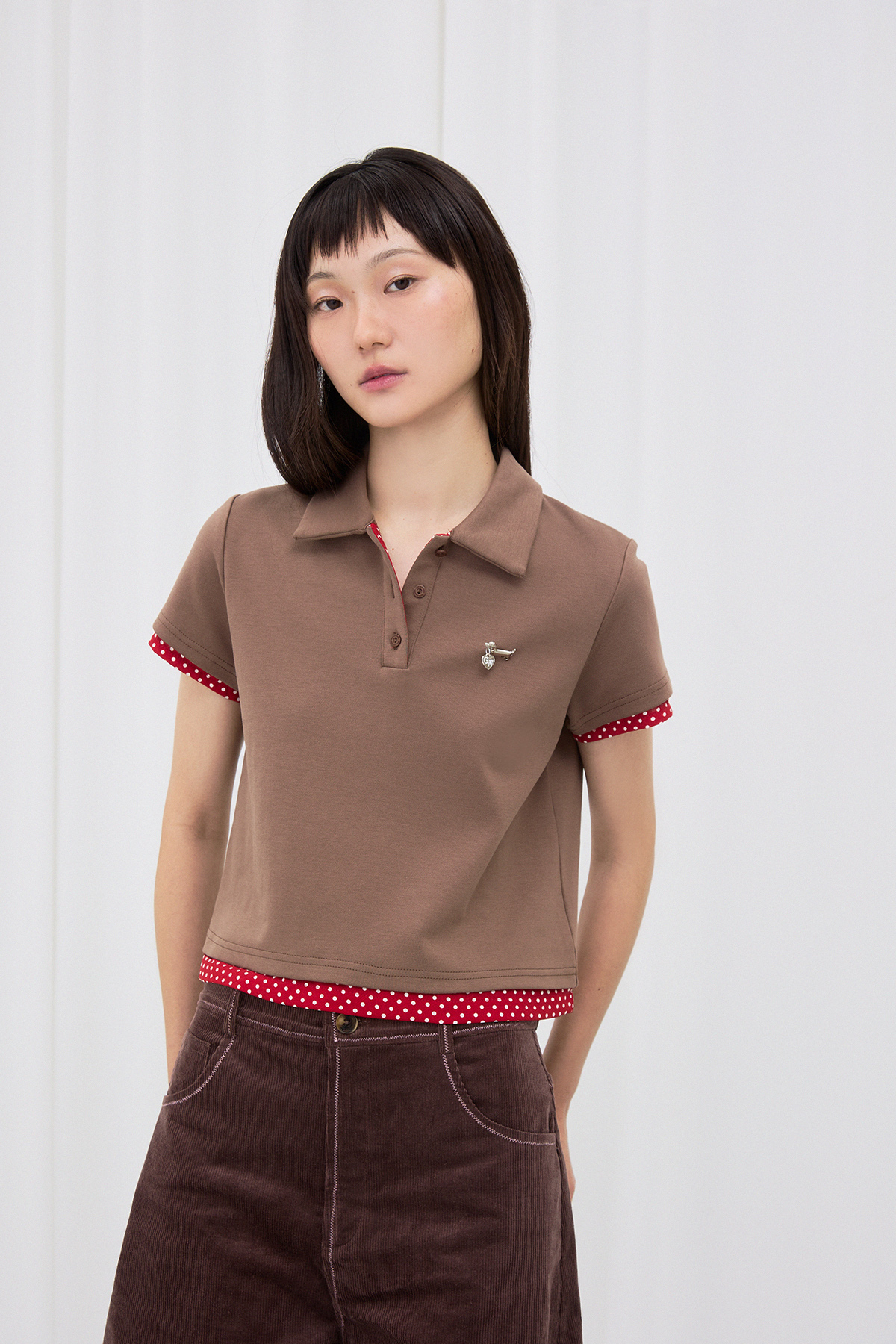 Wanderer Brown Polo Shirt by GENTLEWOMAN