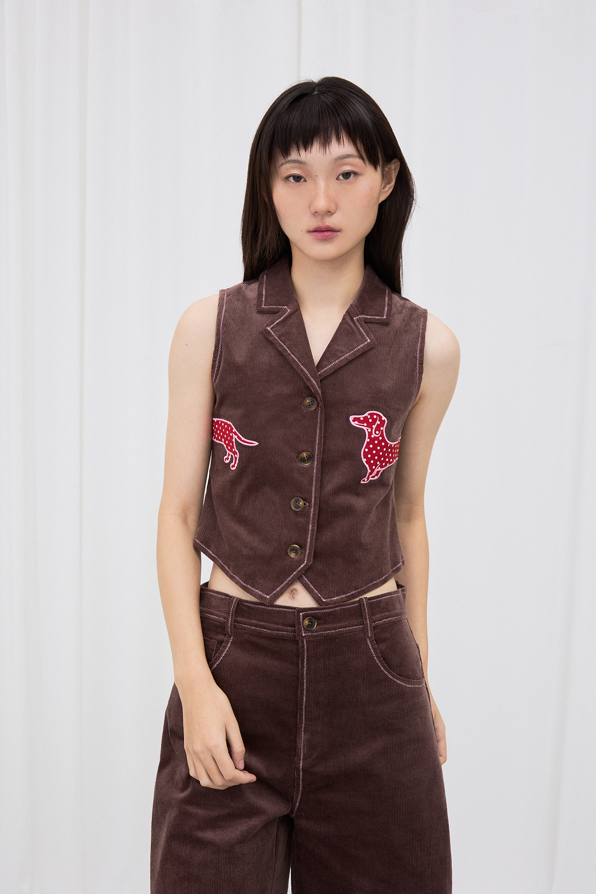 Wanderer Brown Vest by GENTLEWOMAN