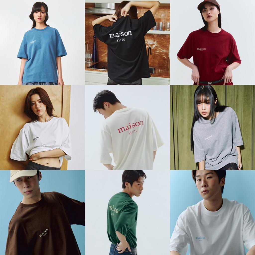 The Oversized Original Logo Tee Unisex T-shirt by maison KEEPS