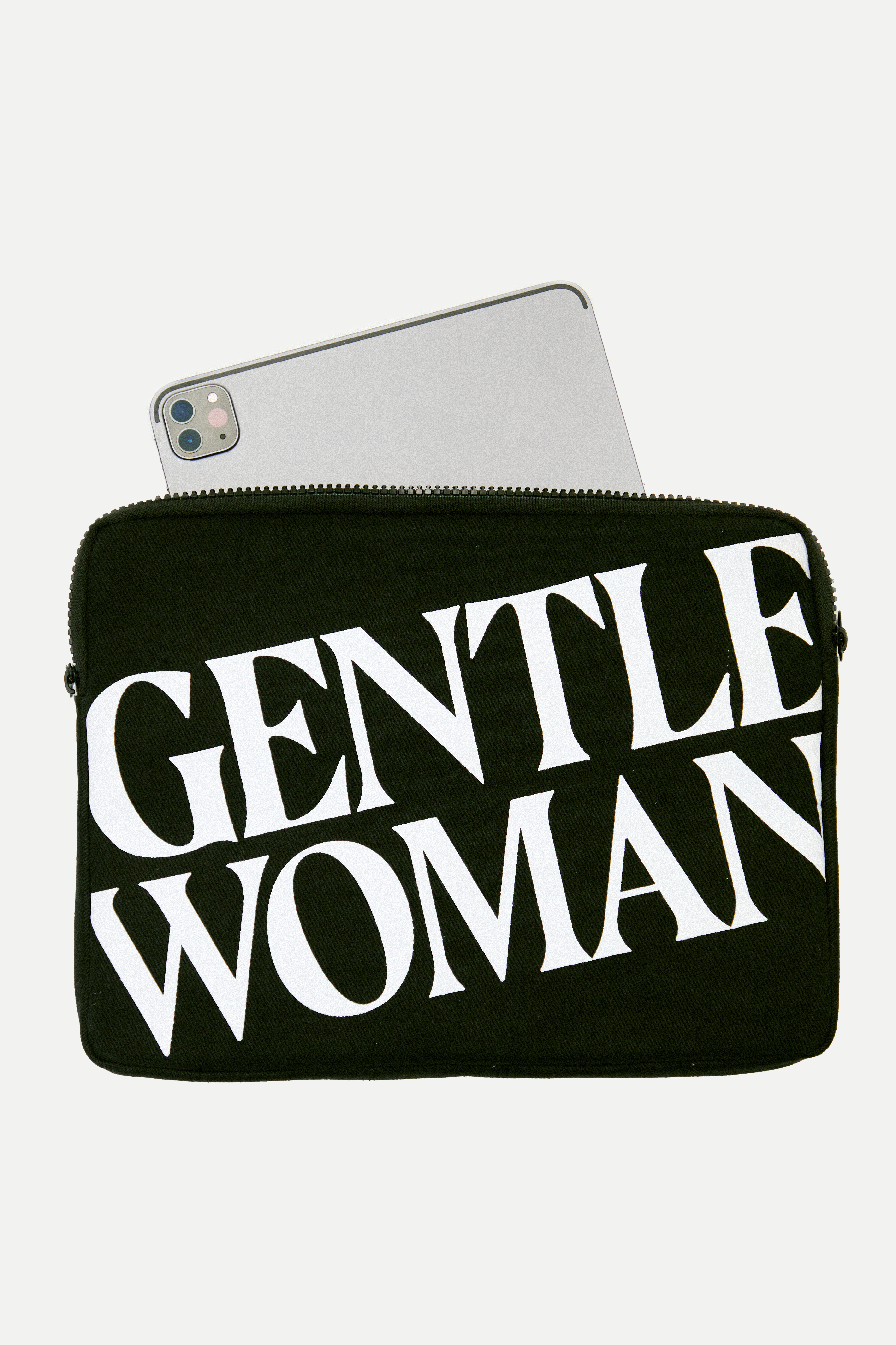 GW Black Ipad Sleeve 11" by GENTLEWOMAN