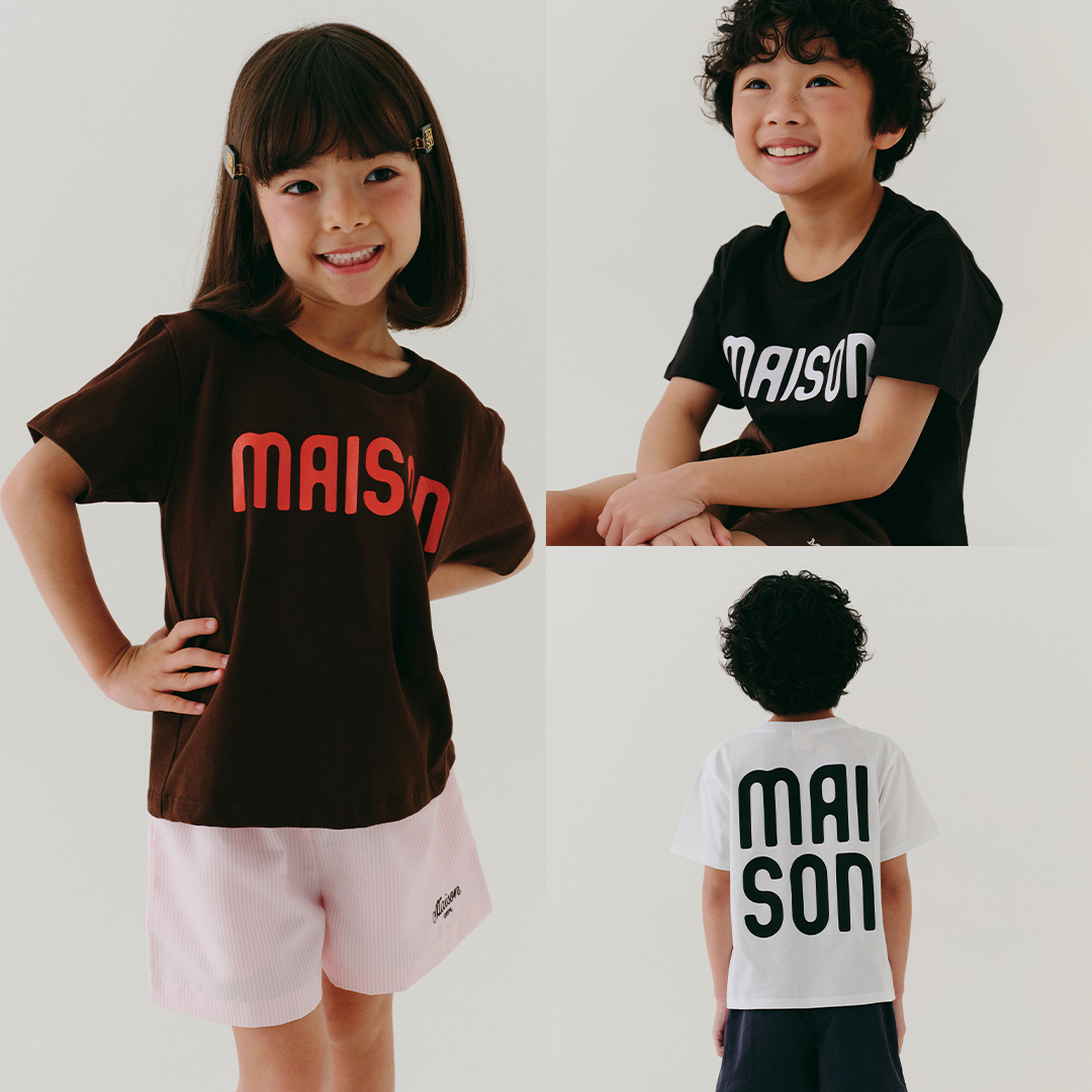 The Oversized Ink Logo Tee Kids Tops by maison KEEPS