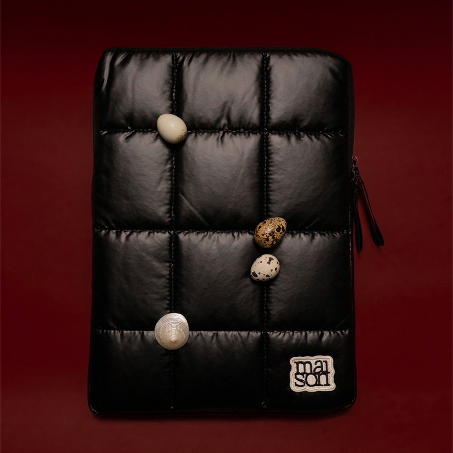 Puffy Dual Logo Laptop Sleeve by maison KEEPS