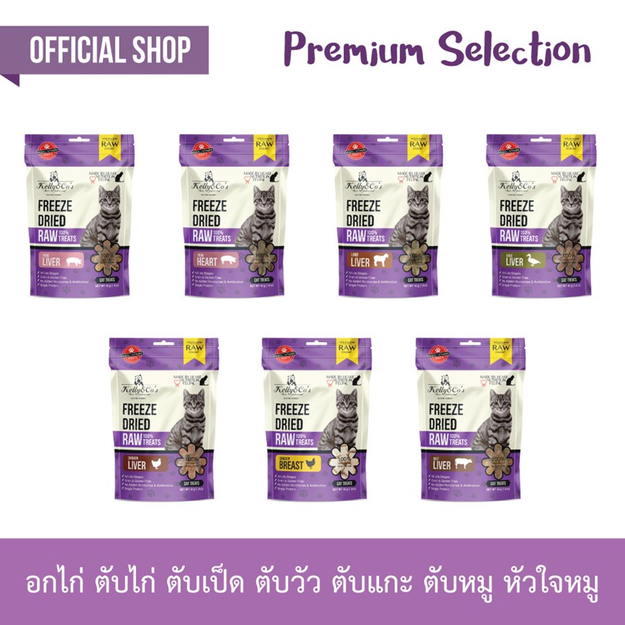 Freeze Dried Raw Premium Cat Treats by Kelly & Co