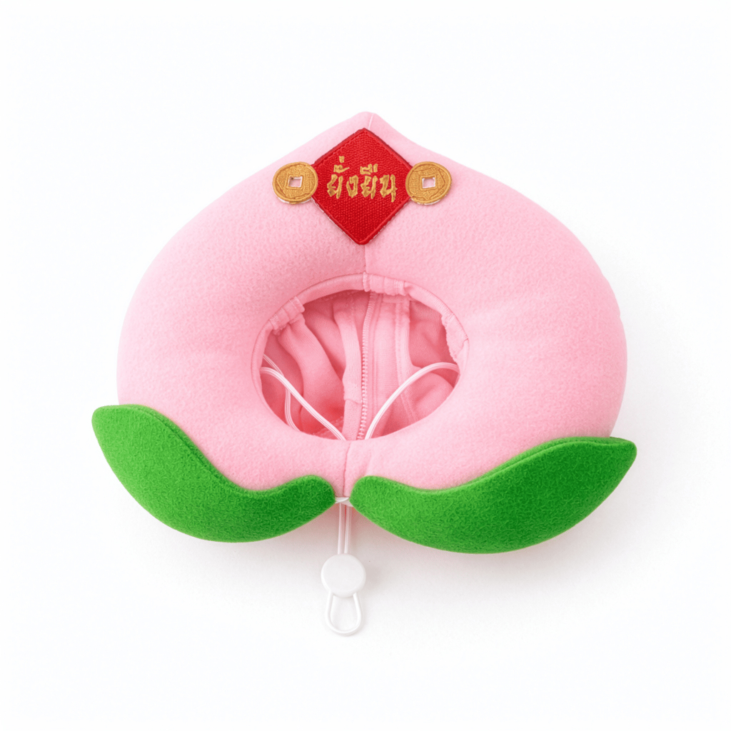 Chinese New Year Peach Dog Costume by Clawset