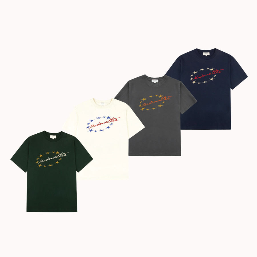Orbit Script Tee Round Neck T-shirt by Madmatter